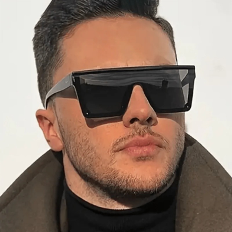 Sunglasses Uv400 - Modische Oversized Quadratische Marken-Sonnenbrille für Damen