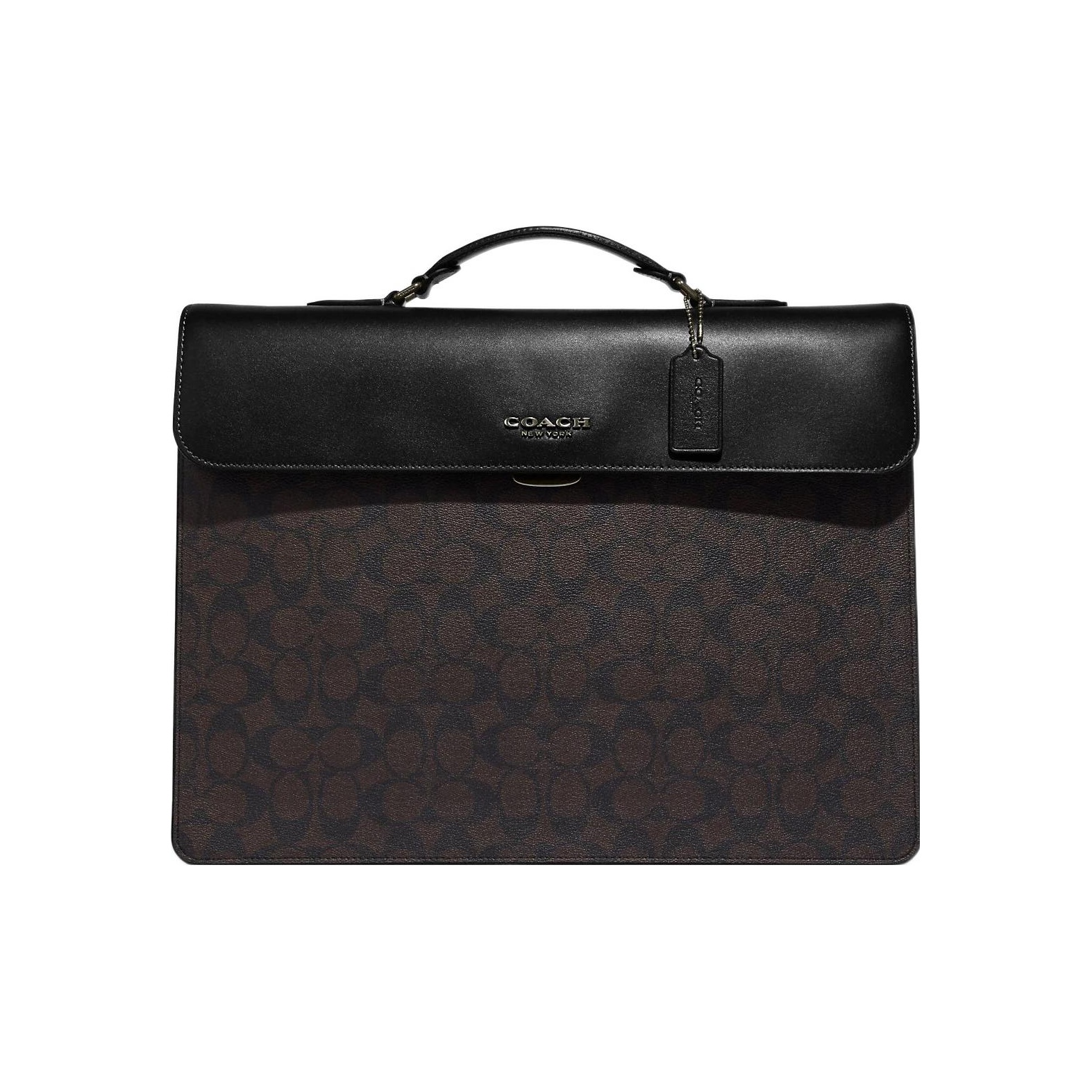 Leather Briefcase - COACH Graham Handtasche/Aktentasche aus beschichtetem Canvas