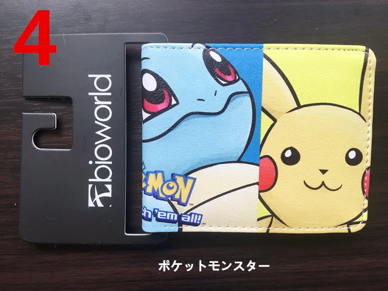 Leather Wallet Men - Heißer Kawaii Pikachu-Geldbeutel aus PU-Leder, Geldklammer,