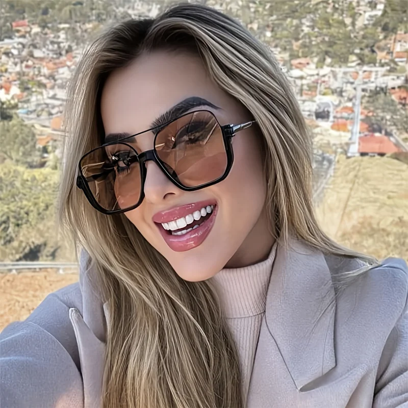 Designer Sunglasses - Neue Vintage Oversized Sonnenbrille, modische quadratische