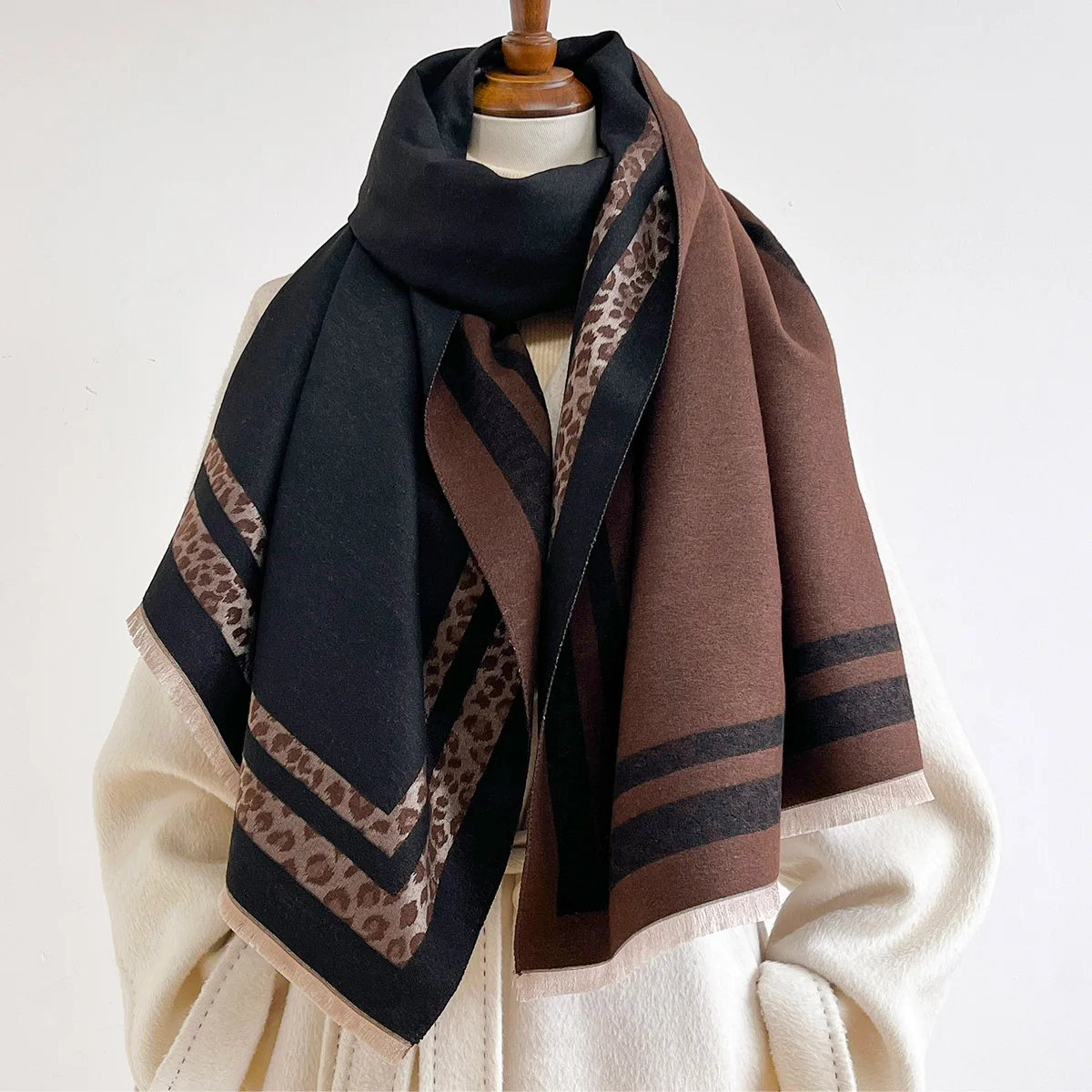 Winter-Wickelschal, wendbar, w – Cashmere Scarf Bewertung und Preis
