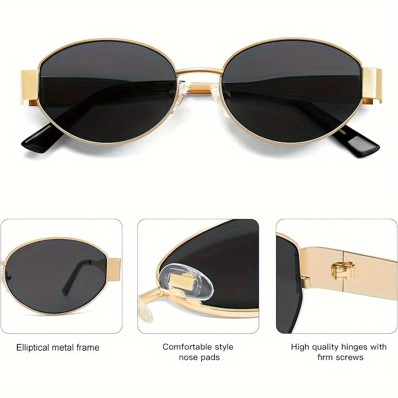 Neue Trendige Ovale Sonnenbril – Sunglasses Uv400 Bewertung und Preis