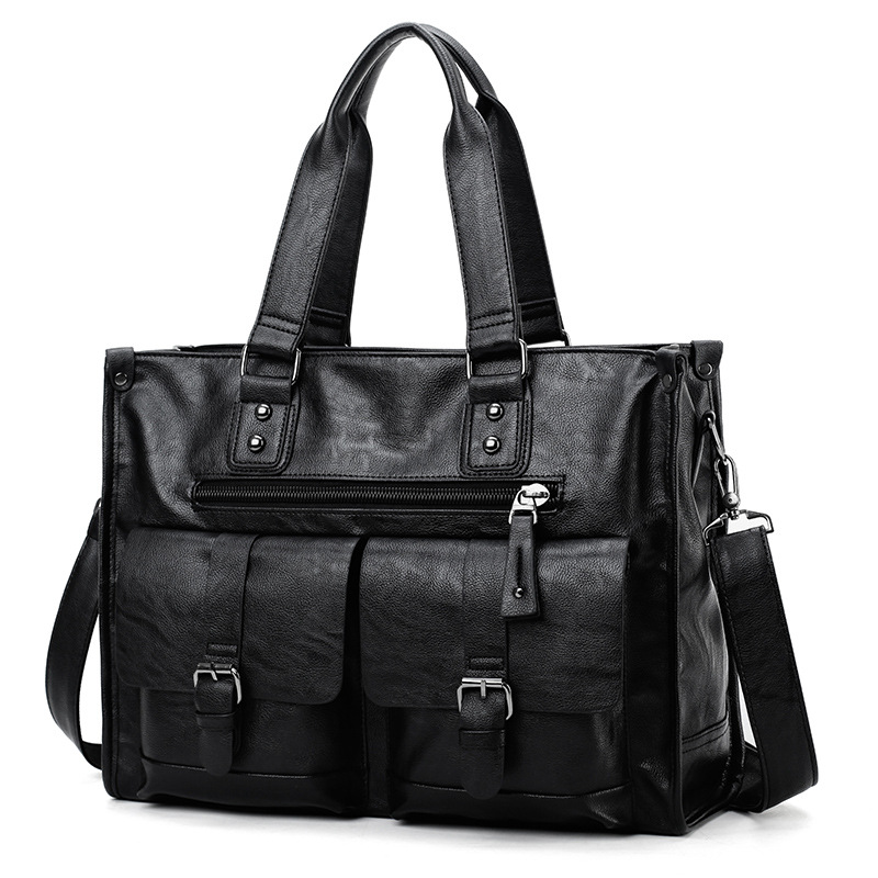 PU-Leder Schulter-Aktentasche  – Leather Briefcase Bewertung und Preis