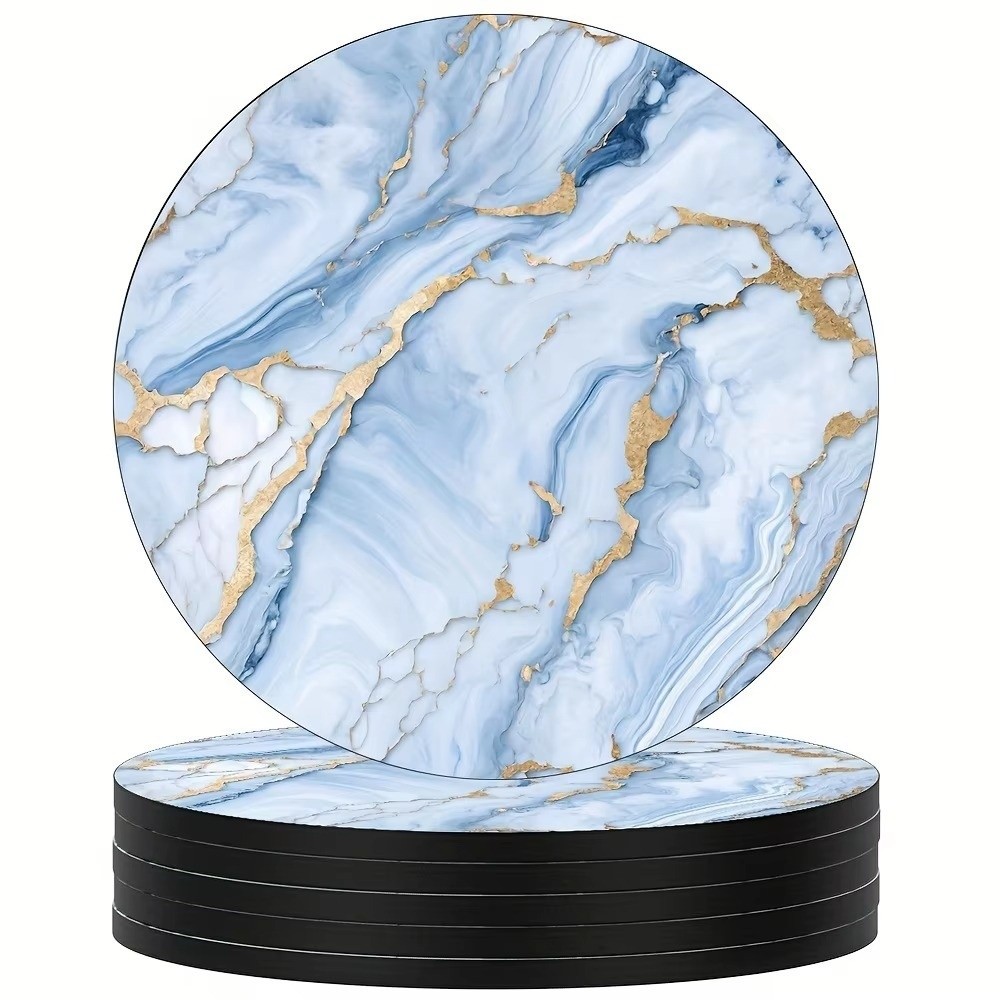 6-teiliges Set 4-Zoll-Getränke – Marble Coaster Set Bewertung und Preis