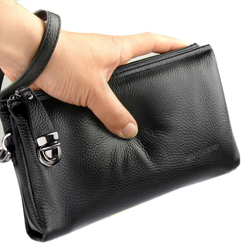 2025 handtasche Männer Echtes  – Leather Wallet Men Bewertung und Preis