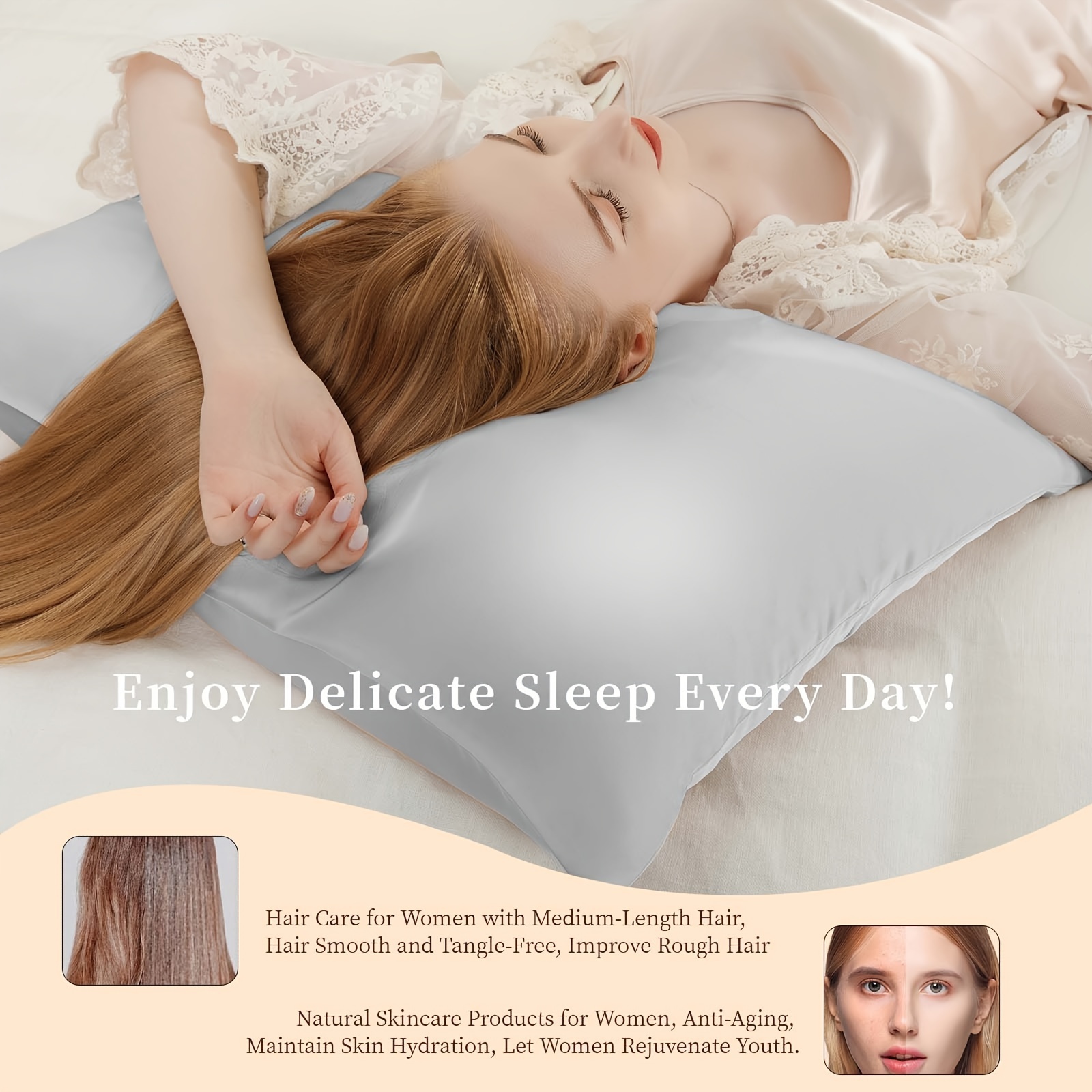 2 Stück Maulbeerseide-Kissenbe – Silk Pillowcase Bewertung und Preis