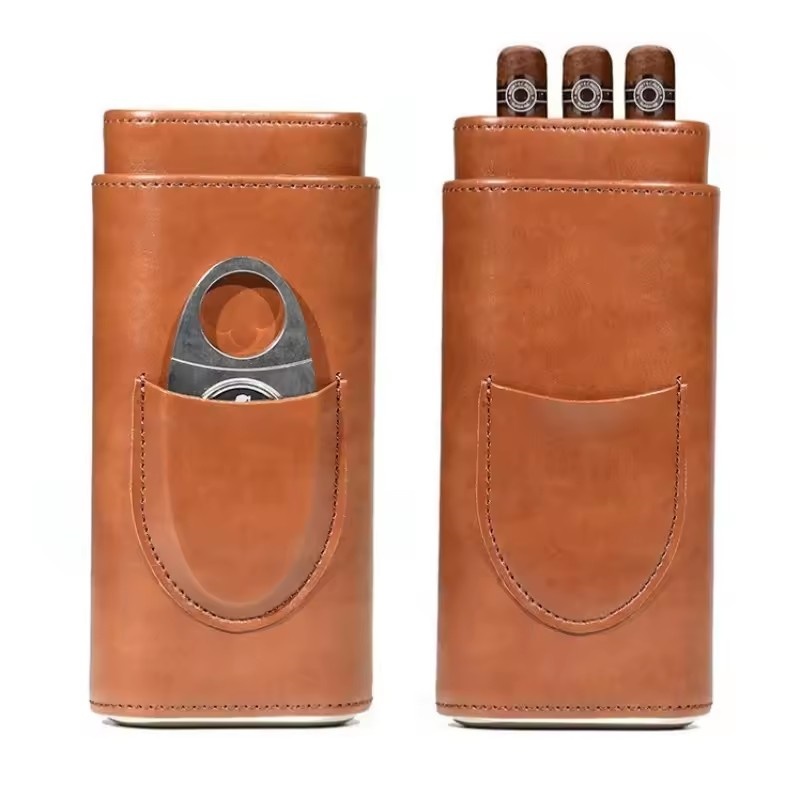 Zigarrenetui aus Leder, 3-Fing – Premium Cigar Case Bewertung und Preis