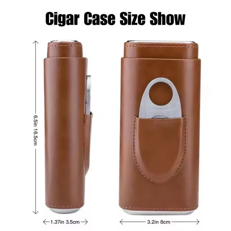 Zigarrenetui aus Leder, 3-Fing – Premium Cigar Case Bewertung und Preis