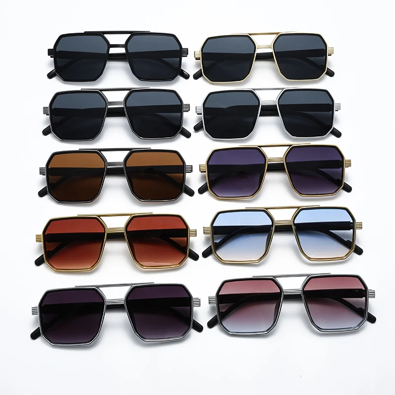 Neue modische, polygonale Sonn – Sunglasses Uv400 Bewertung und Preis