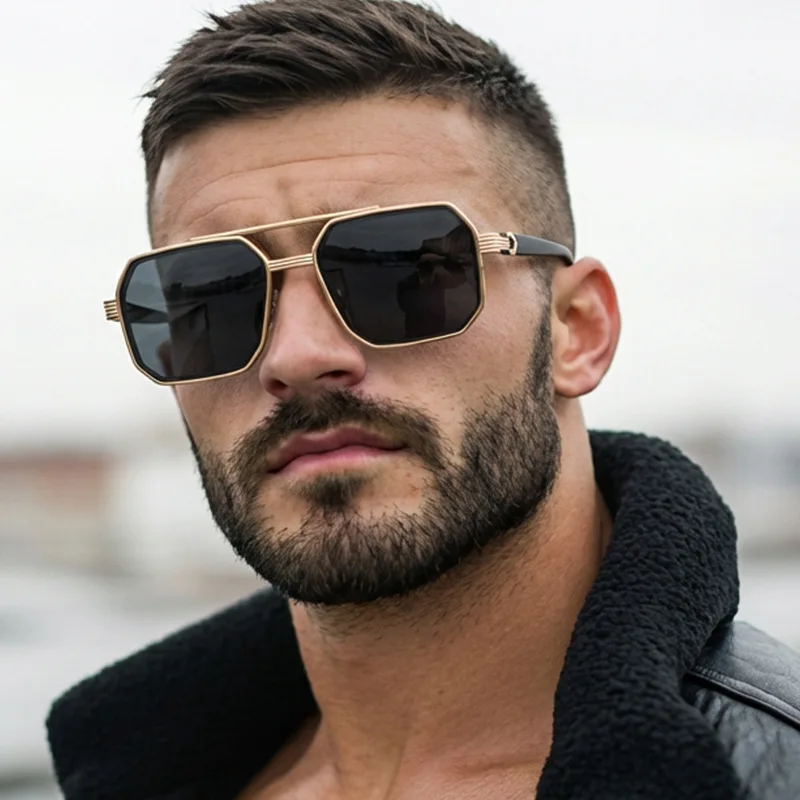 Neue modische, polygonale Sonn – Sunglasses Uv400 Bewertung und Preis