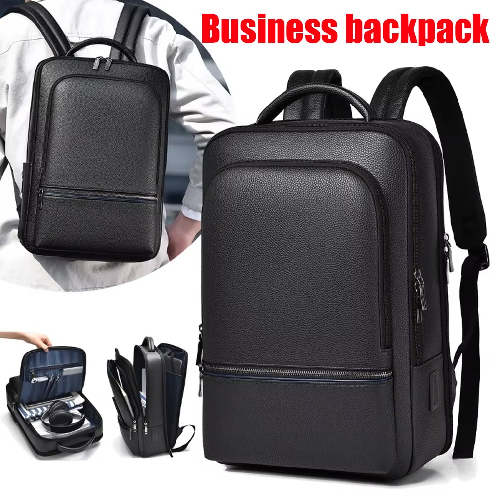 PU Leder Herren Rucksack USB L – Leather Briefcase Bewertung und Preis